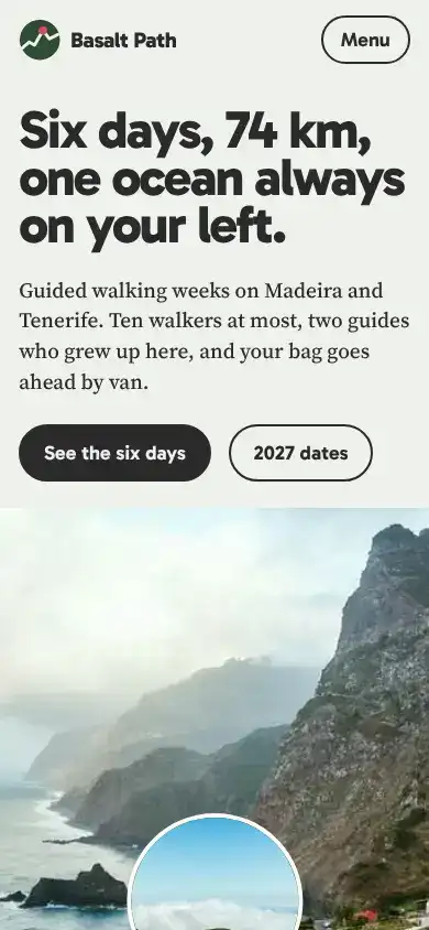Basalt Path on a phone