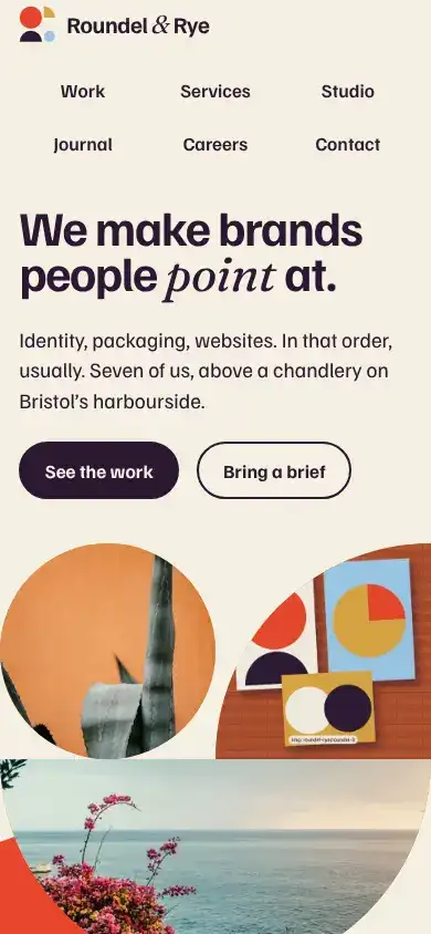 Roundel & Rye on a phone