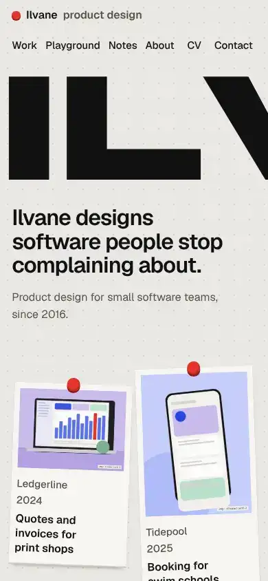 Ilvane on a phone
