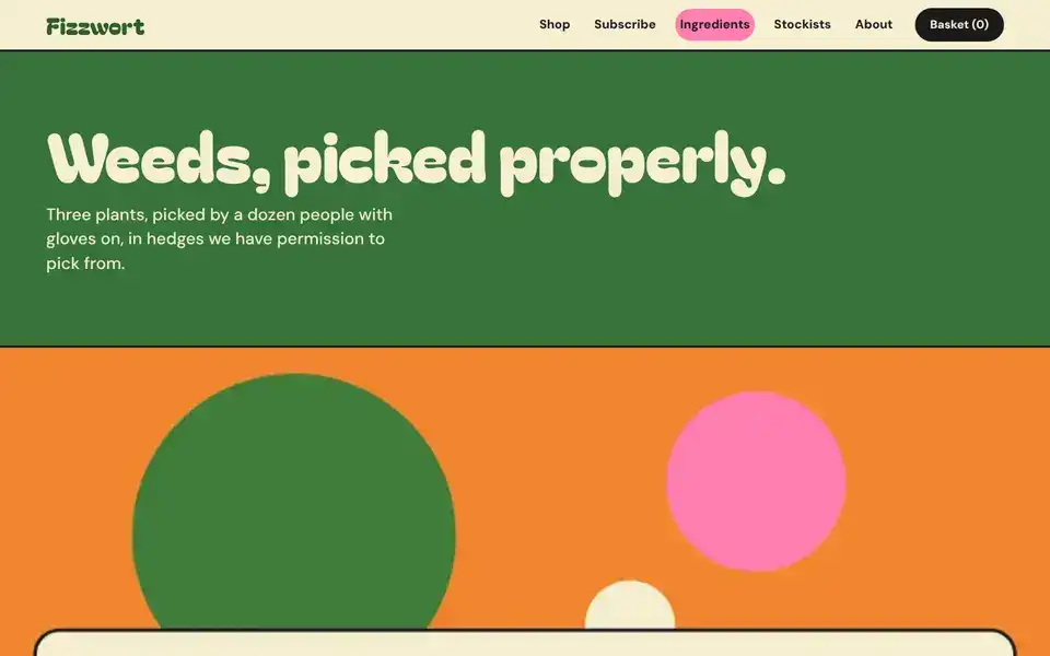 Fizzwort, page "Ingredients and foraging", first screen